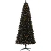 Treetopia Essentials Classic Needle Black Artificial Christmas Tree In Black