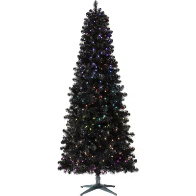 Treetopia Essentials Classic Needle Black Artificial Christmas Tree In Black