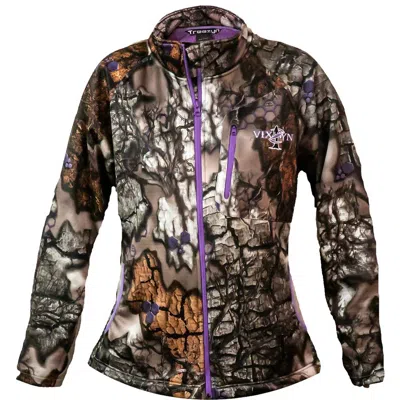 Treezyn Women's Late Season Lined Jacket In Camo (with Purple Accent) In Multi