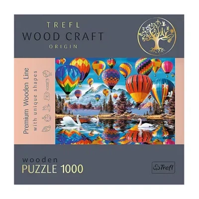 Trefl Puzzles - 1000 Piece Wood Colorful Ballons 1000-pc. Puzzle In Transparent