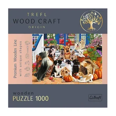 Trefl Puzzles - 1000 Piece Wood Doggy Friendship 1000-pc. Puzzle In Transparent