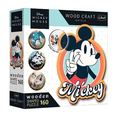 Trefl Puzzles - 160 Piece Wood Disney Mickey Mouse Mickey Mouse 160-pc. Puzzle In Transparent