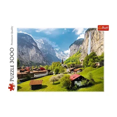 Trefl Puzzles - 3000 Piece Lauterbrunnen Switzerland 3000-pc. Puzzle In Transparent
