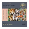 Trefl Puzzles - 501 Piece Wood Wild Cats In The Jungle 501-pc. Puzzle In Transparent