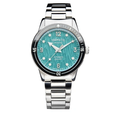 Pre-owned Trematic Mens 'ac 14' Green Dial Stainless Steel Bracelet Automatic Watch 141613