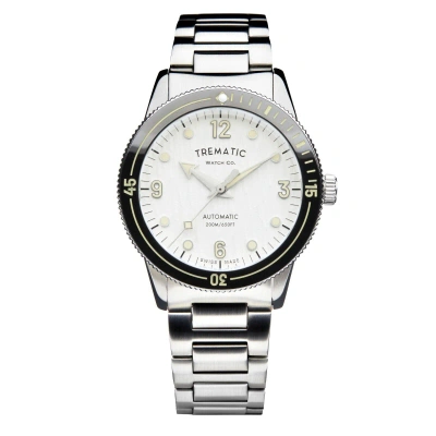 Pre-owned Trematic Mens 'ac 14' White Dial Stainless Steel Bracelet Automatic Watch 141213