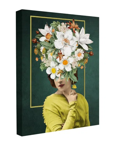 Trend Board Life A New Hairdo For Spring Floral Head Modern Decor Canvas Art Print By Marja Van Den In Multi