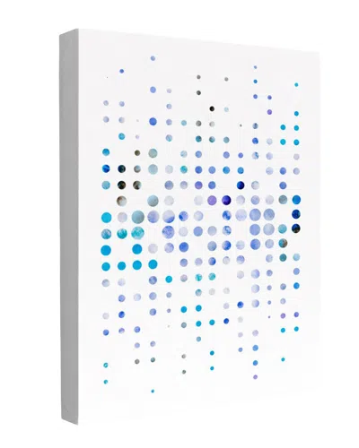 Trend Board Life Abstract Blue Polka Dots Modern Decor Canvas Art Print By Fabiana Silveira