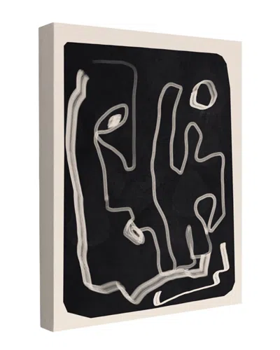 Trend Board Life Abstract Loose Black Modern Decor Canvas Art Print By Flow Line