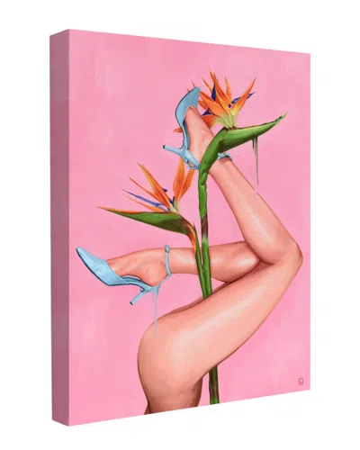 Trend Board Life Bird Of Paradise Legs Botanical Modern Decor Canvas Art Print By Alexander  Grahovsky In Pink