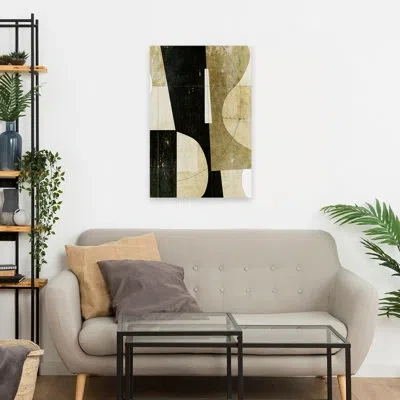 Trend Board Life Collage No. 27 - Abstracts Midcentury Modern Sets Art In Black;brown;tan