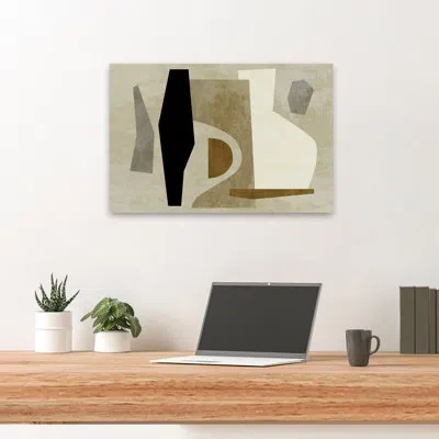 Trend Board Life Collage No. 31 - Abstracts Minimalist Black Gray Art In Black;brown;gray;tan
