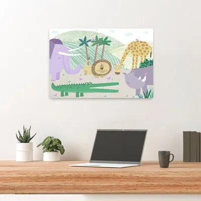 Trend Board Life Contemporary Art Abstract Contemporary Bird Landscape Nature Art In White;green