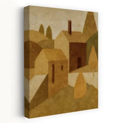 Trend Board Life Contemporary Art Abstract Contemporary Modern Architecture City Art In Brown;beige;yellow