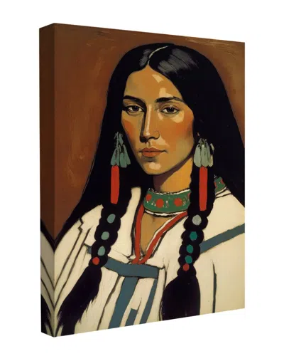 Trend Board Life Elegance Of Heritage Native American Modern Decor Canvas Art Print By Treechild In Brown