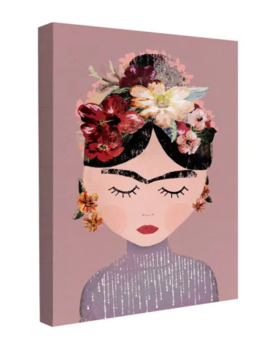 Trend Board Life Floral Serenity Frida Modern Decor Canvas Art Print By Treechild In Multi