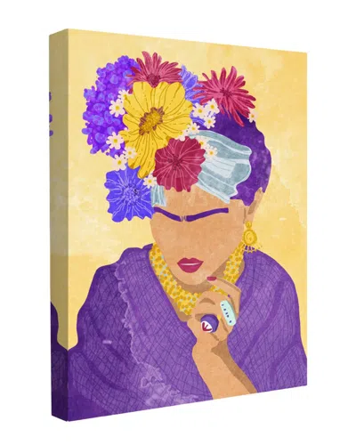 Trend Board Life Frida Flower Head Modern Decor Canvas Art Print By Raissa Oltmanns In Multi