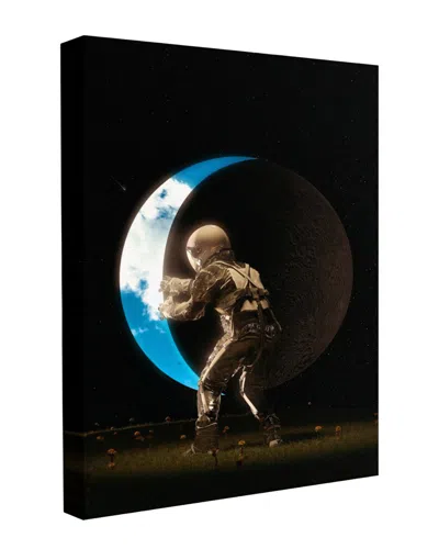 Trend Board Life Garden Delights Ii Space Astronaut Modern Decor Canvas Art Print By Nicebleed In Black