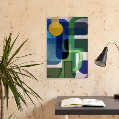 Trend Board Life Growth - Abstracts Midcentury Modern Sets Art In Blue;green;gray;purple;gold