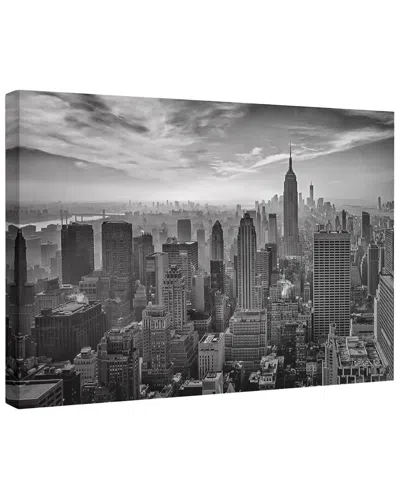 Trend Board Life Hazy Gotham New York City Modern Decor Canvas Art Print By Stefan Schilbe In Gray