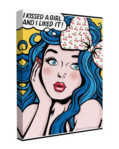 Trend Board Life I Kissed A Girl Comic Modern Decor Canvas Art Print By Nour Tohme In Multi