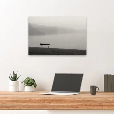 Trend Board Life Melancholic Morning - Coastal Landscapes Photography Benches Art In White;gray