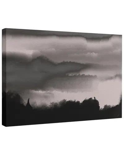 Trend Board Life Moonlit Grey Cascade Modern Decor Canvas Art Print By Josie George In Multi