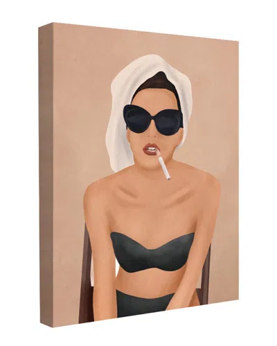 Trend Board Life Morning Cigarette Modern Decor Canvas Art Print By Flow Line In Brown
