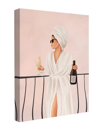 Trend Board Life Morning Wine Modern Decor Canvas Art Print By Flow Line In Pink