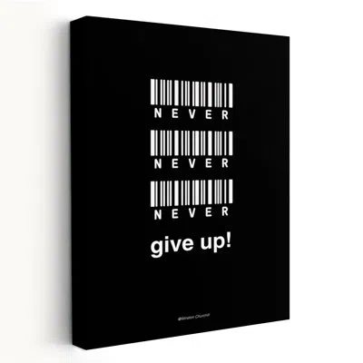 Trend Board Life Never Give Up - Inspirational Design Type College Art