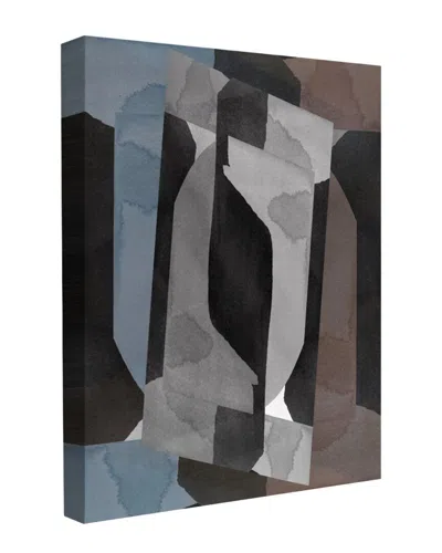 Trend Board Life Obsidian Flow Tides Neutral Gray Blue Modern Decor Canvas Art Print By Cartissi In Multi