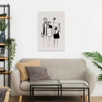 Trend Board Life Pod People Amis - Abstracts Figurative Minimalist Line Art Art
