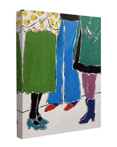 Trend Board Life Rendezvous Women Fashion Shoes Modern Decor Canvas Art Print By Rushati Chowdhury In Multi