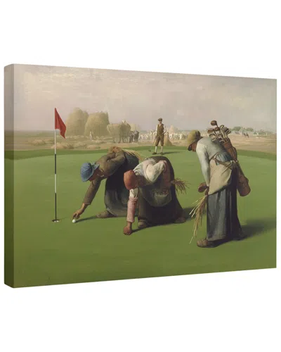Trend Board Life Rural Golf Caddie Satire Humor Modern Decor Canvas Art Print By Dikhotomy In Multi