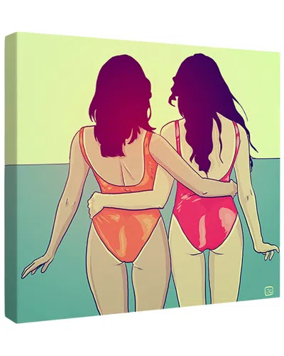 Trend Board Life Summer Vibes Girls Modern Decor Canvas Art Print By Giuseppe Cristiano In Multi