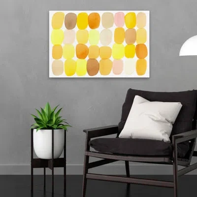 Trend Board Life Sun Dappled - Abstracts Contemporary Summer Patterns Art In Brown;yellow;pink;orange;gold