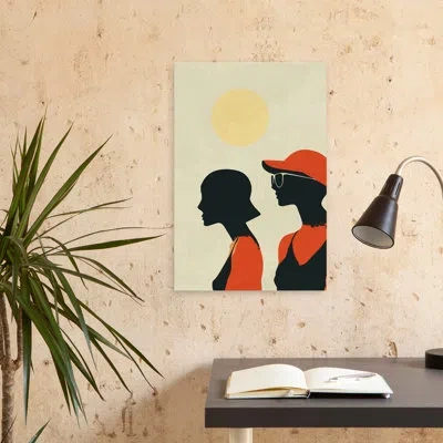 Trend Board Life Sunny Sisters - Figurative Summer Orange Red Art In Red;yellow;orange