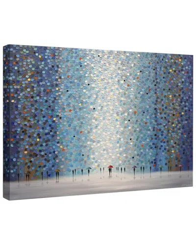 Trend Board Life Umbrellas At Night Rainy Cityscape Modern Decor Canvas Art Print By Ekaterina Ermil In Transparent