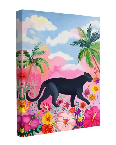 Trend Board Life Wild One Cougar Botanical Modern Decor Canvas Art Print By Beate Tubach In Multi
