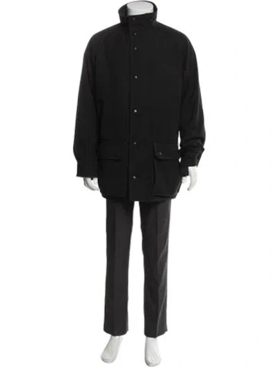 Pre-owned Trend Corneliani Parka In Black