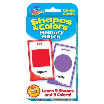 Trend Enterprises Challenge Cards Colors & Shape - 6 Each