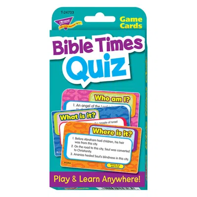 Trend Enterprises Challenge Cardsbible Times Quiz - 6 Each