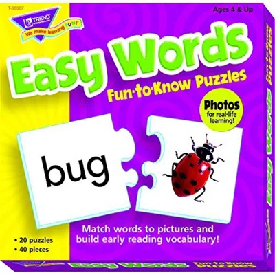 Trend Enterprises Fun To Know Puzzles Easy - 2 Each