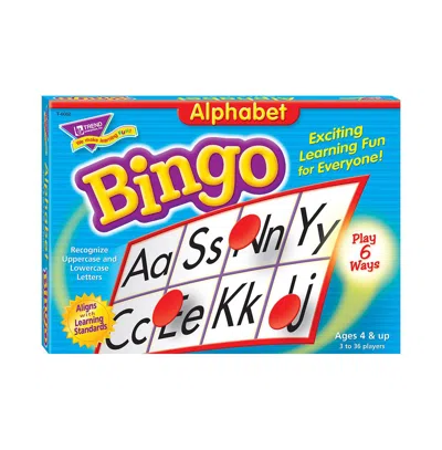 Trend Enterprises , Inc. Alphabet Bingo Games, 4" X 2" In Multi