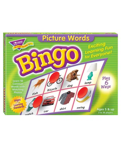 Trend Enterprises Picture Words Bingo Game In Open Misce
