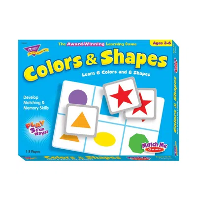 Trend Enterprises Trend Colors And Shapes Match Me Game In Multi