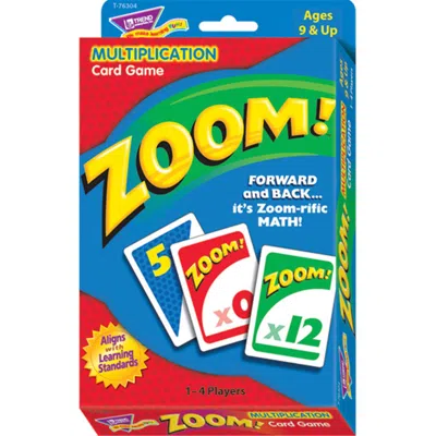 Trend Enterprises Zoom Multiplication Card Game