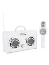 Trend Tech Brands Couture-pearl Bluetooth Boombox Mic Set In Neutral