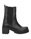 Trend Woman Ankle Boots Black Size 8 Calfskin