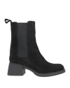 Trend Woman Ankle Boots Black Size 8 Leather